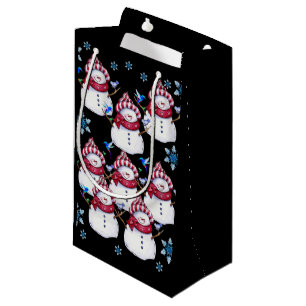 Sac cadeau Noël Snowman