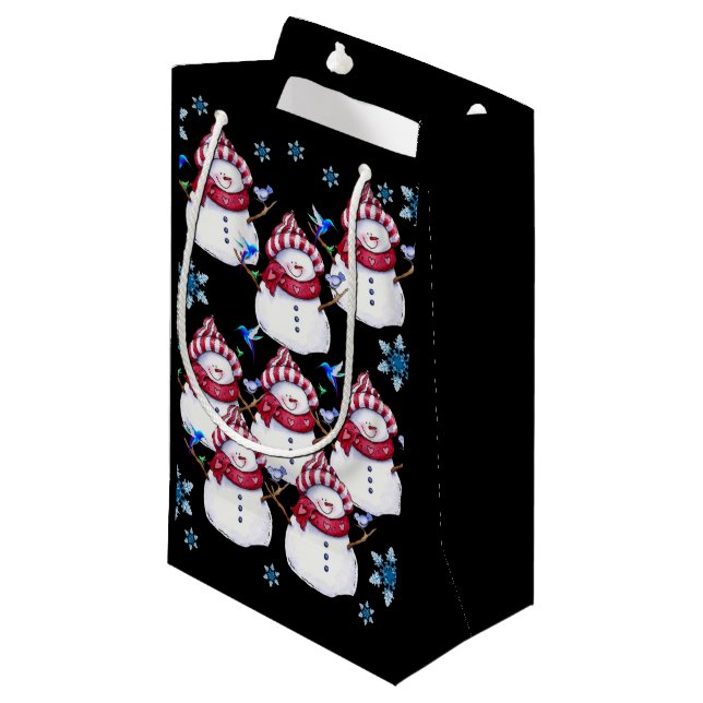 Sac cadeau Noël Snowman (Devant Angle)