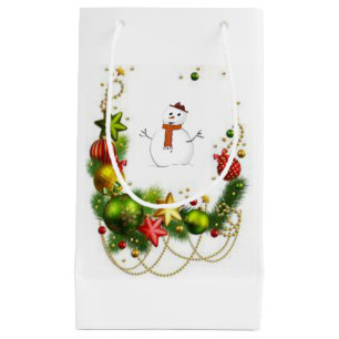 Sac cadeau Noël Snowman