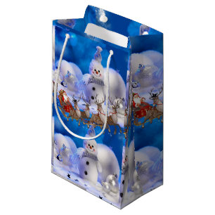 Sac cadeau Noël Snowman