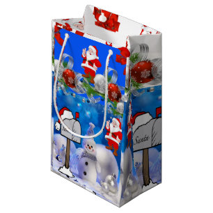 Sac cadeau Noël Snowman