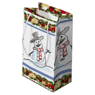 Sac cadeau Noël Snowman