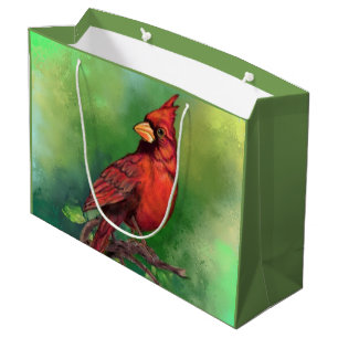 Sac Cadeau Oiseau Cardinal
