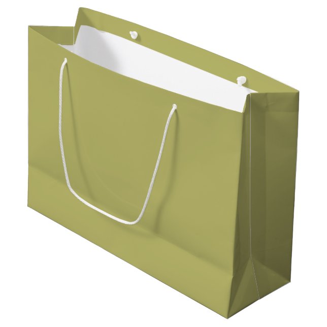 Sac cadeau Olive Green Grand - Conception couleur  (Devant Angle)