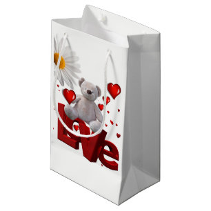Sac cadeau Ours en peluche de Saint-Valentin
