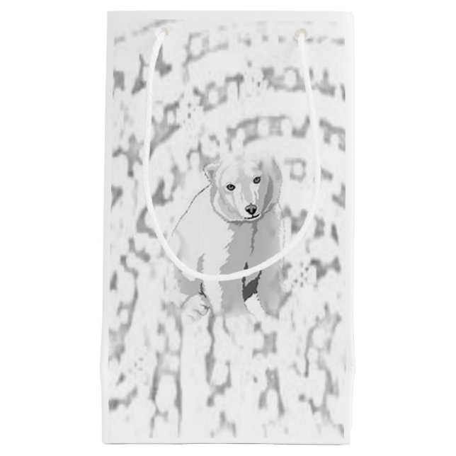 Sac cadeau Ours polaire (Devant)