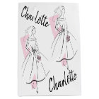 Papier d'emballage Fashion Bride Pink Name
