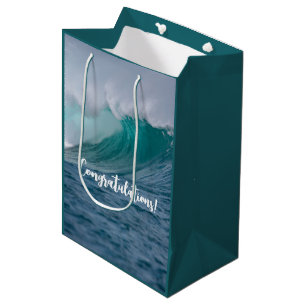 Sac cadeau papier personnalisé Ocean Wave
