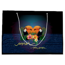 Sac cadeau Parot Tropics - Amour