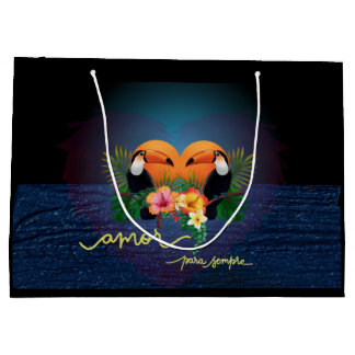 Sac cadeau Parot Tropics - Amour