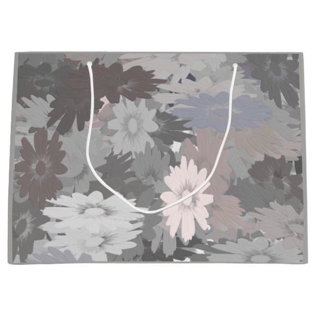 Sac cadeau Pastel aux tons gris et rose (Devant)