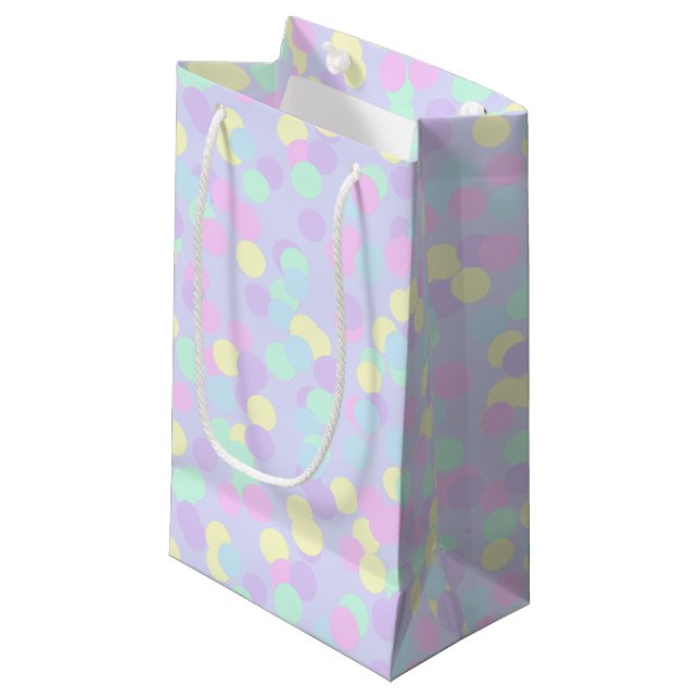 Sac cadeau Pastel Confetti (Devant Angle)