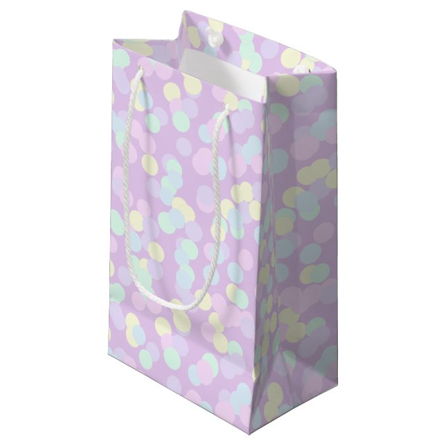 Sac cadeau Pastel Confetti (Devant Angle)