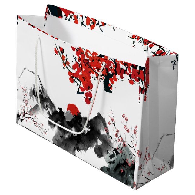 Sac cadeau paysage japonais (Devant Angle)