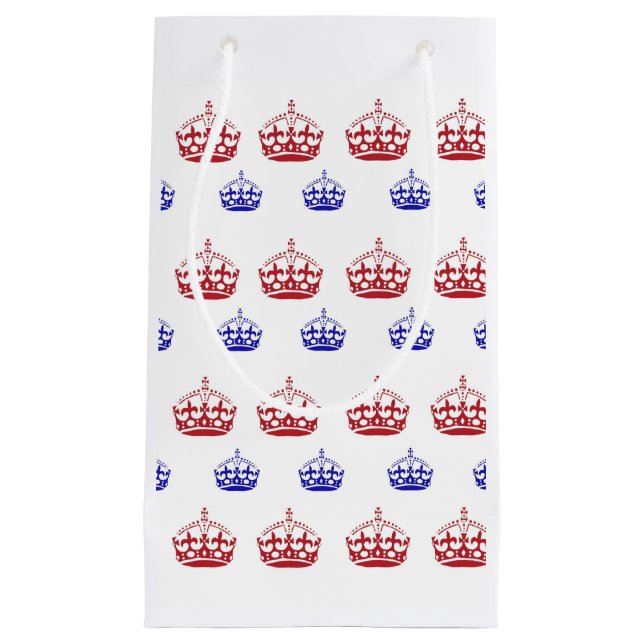 Sac cadeau personnalisé à thème Couronne - petit,  (Devant)