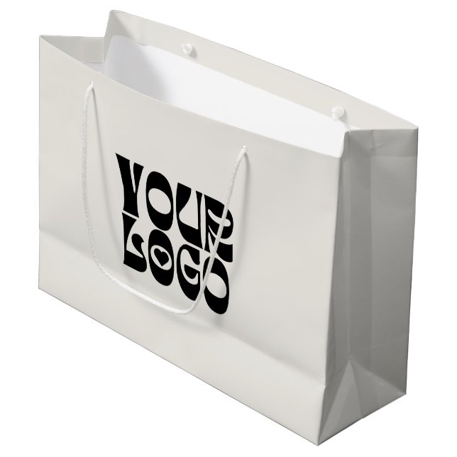 Sac cadeau personnalisé avec logo d'entreprise Cad (Devant Angle)
