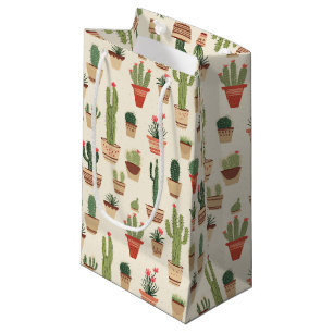 Sac Cadeau Personnalisé Cute Cactus Pota - Petit, 