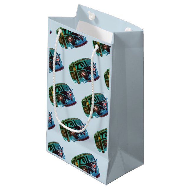 Sac cadeau personnalisé Hippie Van Art (Devant Angle)