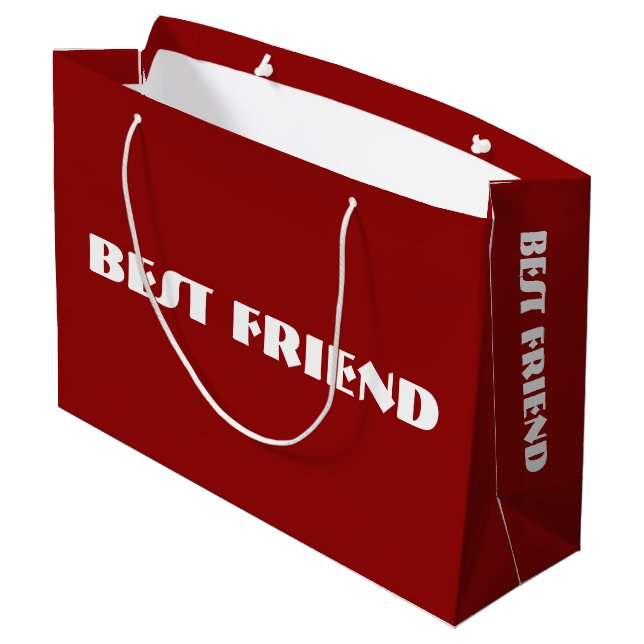 Sac cadeau personnalisé "MEILLEUR AMI" (Dos Angle)
