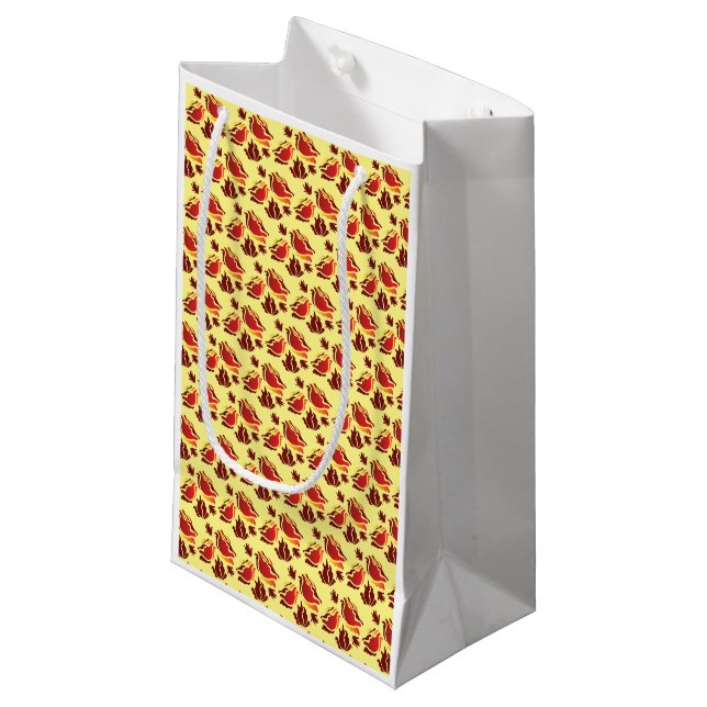 Sac cadeau personnalisé - Petit, brillant (Devant Angle)
