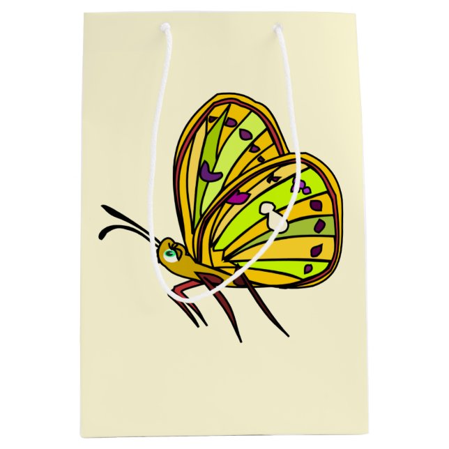 Sac cadeau petit papillon - vos couleurs (Devant)