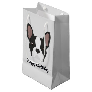 Sac Cadeau Petit sac-cadeau pour chien-taureau français noir