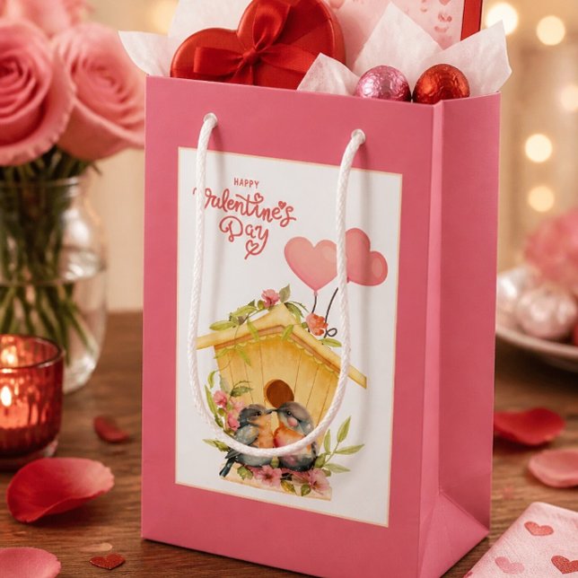 Sac cadeau petit Saint-Valentin pour inséparables (Créateur téléchargé)