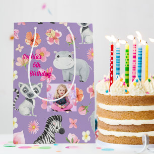 Sac cadeau pour bébé tropical pour animaux pour en