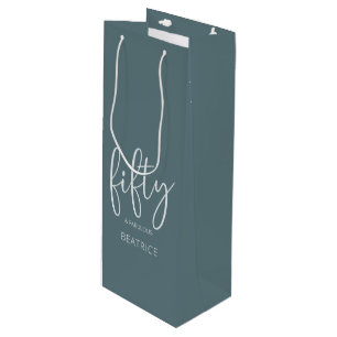 Sac Cadeau Pour Bouteille 50 et fabuleux script moderne