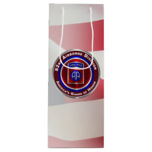 Sac Cadeau Pour Bouteille 82e division aéroportée Garde d’honneur des É