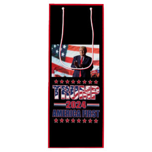 Sac Cadeau Pour Bouteille Amérique Premier trump 2024