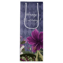 Anniversaire floral violet élégant