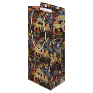 Sac Cadeau Pour Bouteille Août Macke Paysage avec vaches et chameau