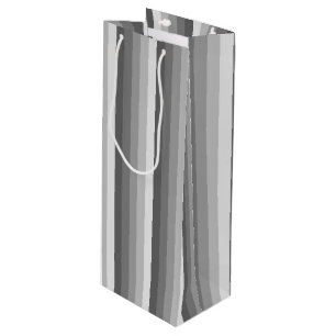 Sac Cadeau Pour Bouteille Bandes d'ombre grises