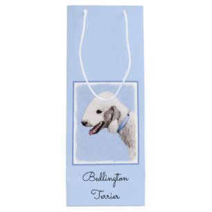 Sac Cadeau Pour Bouteille Bedlington Terrier Painting