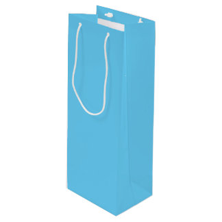 Sac Cadeau Pour Bouteille Bleu ciel