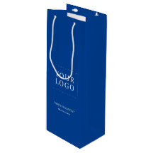 Bleu Simple Minimal Business Logo Vin Bac en papie
