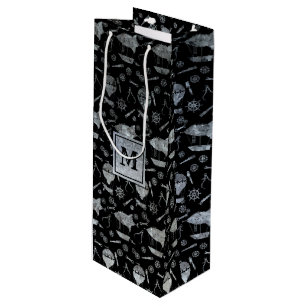 Sac Cadeau Pour Bouteille Bloc de monographies des navires Steampunk Silver