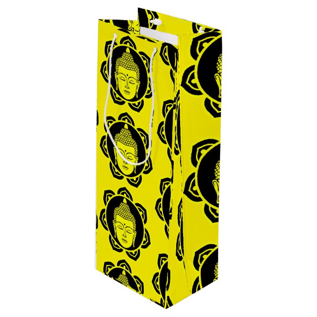 Sac Cadeau Pour Bouteille Bouddha décoratif (Devant Angle)