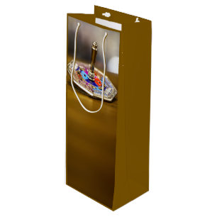 Sac Cadeau Pour Bouteille Cadeau de dreidel de Hanukkah SlipperyJoe à base o