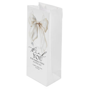Sac Cadeau Pour Bouteille Cadeaux de Remerciement pour Baby Shower Ruban Bla