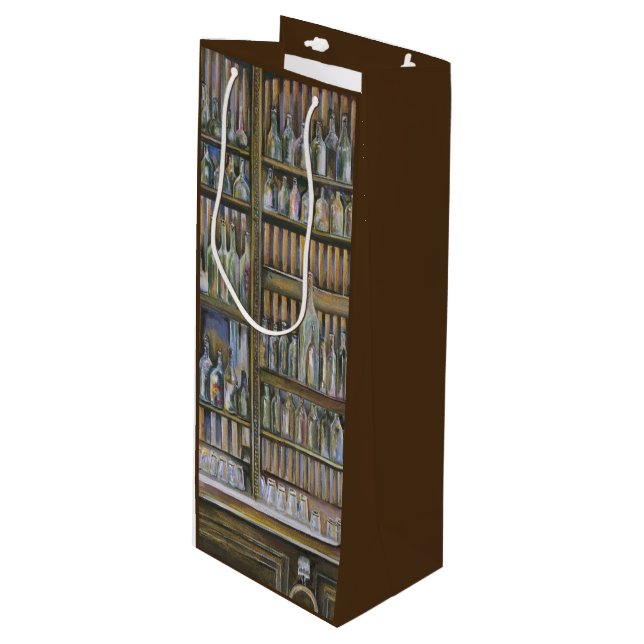 Sac Cadeau Pour Bouteille Chaud, mais pas en mouvement (Devant Angle)