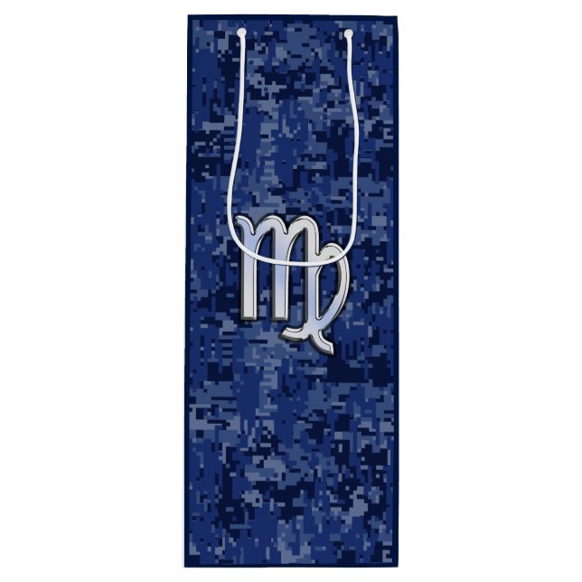 Sac Cadeau Pour Bouteille Chrome Comme Virgo Zodiac Connexion Camion numériq (Devant)