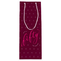 Cinquante et fabuleux Hot Pink moderne 50e anniver