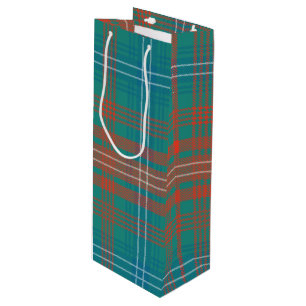 Sac Cadeau Pour Bouteille Clan Plaid moderne Wilson Parti Tartan
