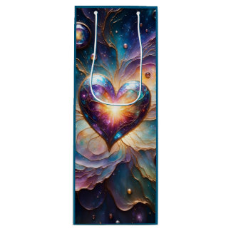 Sac Cadeau Pour Bouteille Cœur galactique de l'univers
