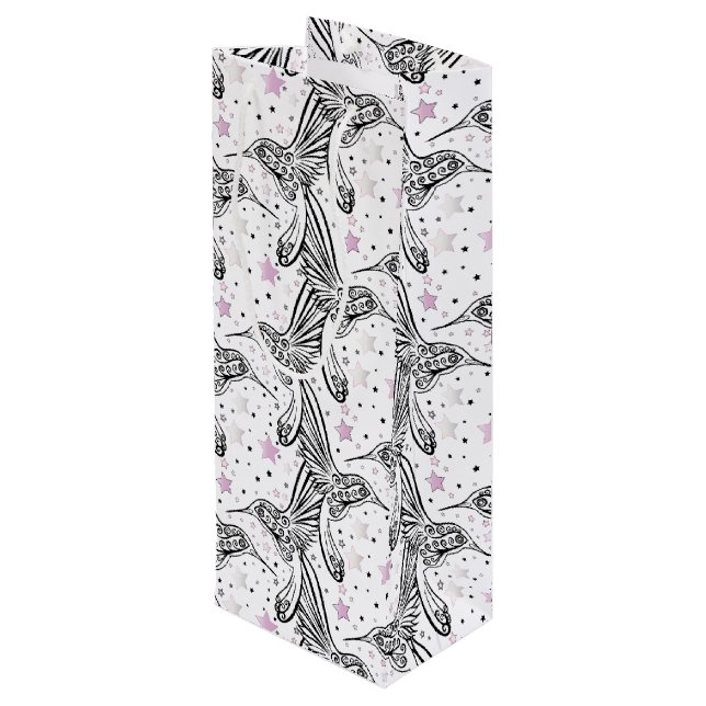 Sac Cadeau Pour Bouteille Colibri IV (Dos Angle)