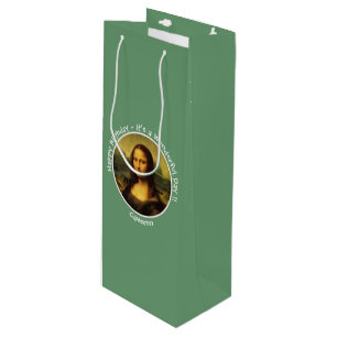 Sac Cadeau Pour Bouteille Collection Leonardo da Vinci Mona Lisa