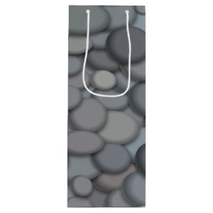 Sac Cadeau Pour Bouteille Colorée River Rock Pebbles Art
