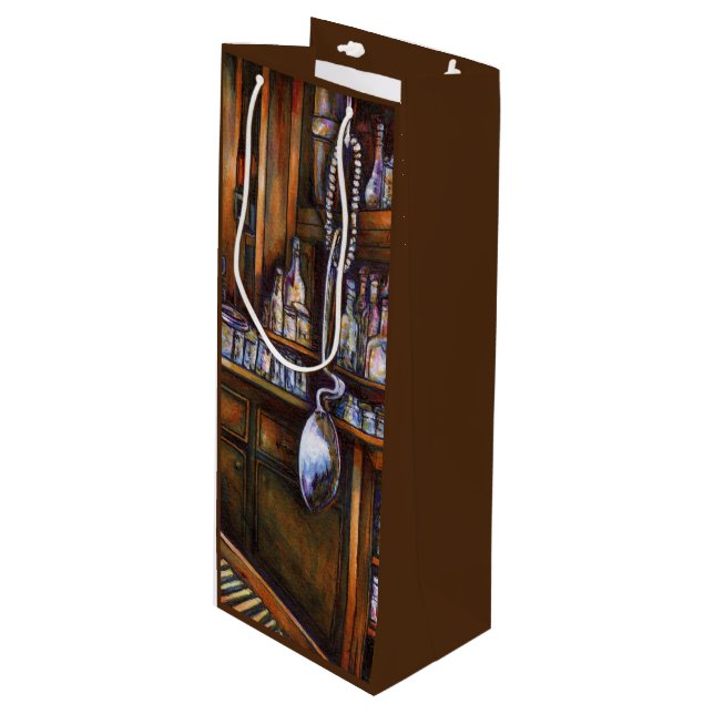 Sac Cadeau Pour Bouteille Compris implicitement (Devant Angle)